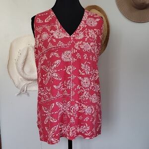 Sonoma Floral Sleeveless Blouse